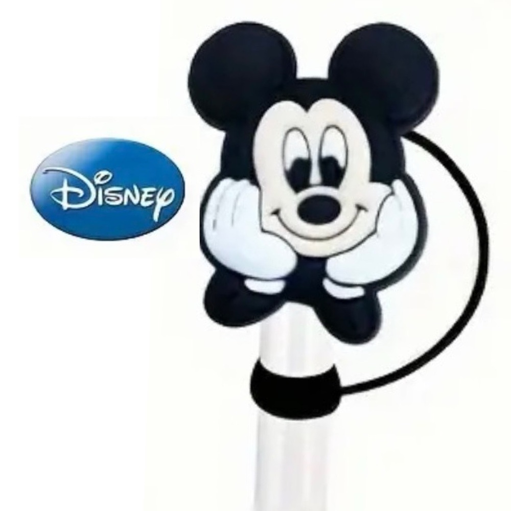 Mickey Mouse Straw Cover, New, Disney, Fits 10mm Straw